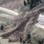 Crazy slow landslide (50cm/hr) timelapse