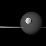 Titan, Dione, Pandora, & Rings [pic]