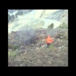 Crazy slow landslide (50cm/hr) timelapse