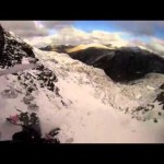 First Person POV of an Ice Climbing Fall