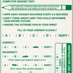 Instructions to Complete Computer Graded Tests