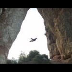 Incredible Wingsuit Flight Through a Narrow Cave